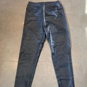Faux leather leggings